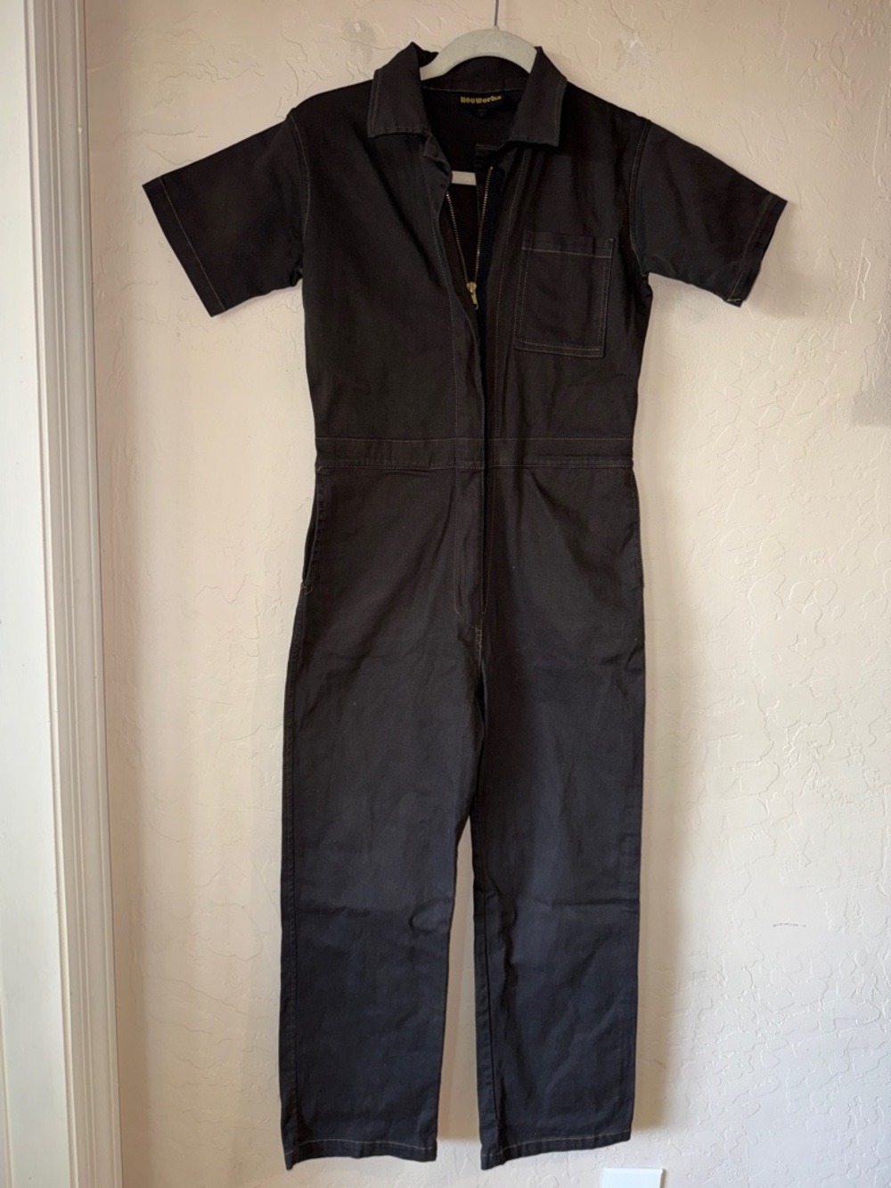 Nooworks twill coveralls jumpsuit charcoal size small